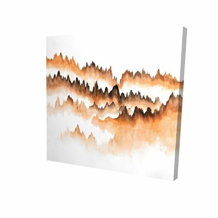 FONDO 32 x 32 in. Mountain of Fir Trees-Print on Canvas FO2790221